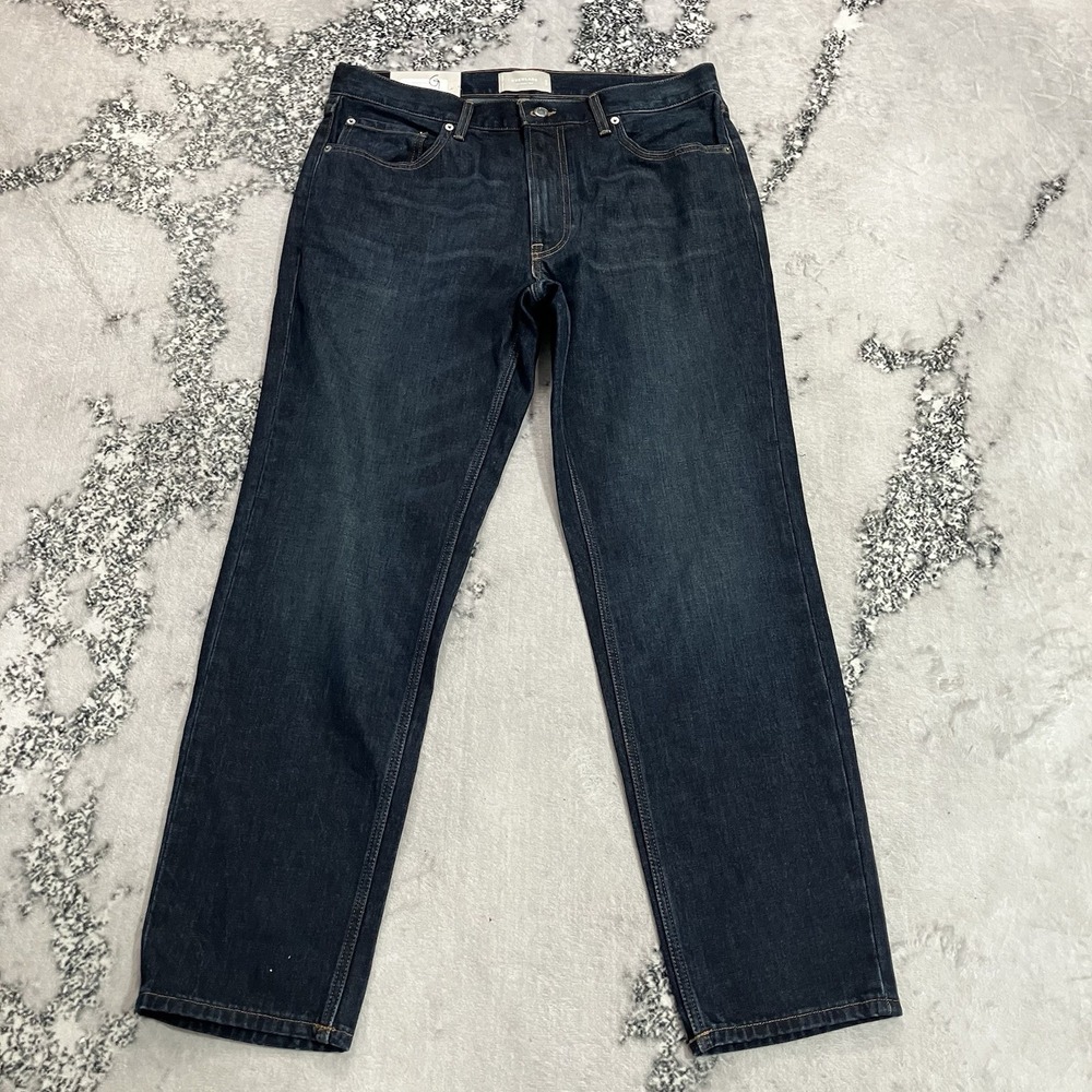Everlane Jeans Mens Size 35x32 Dark Wash Straight Leg NWT Classic Denim